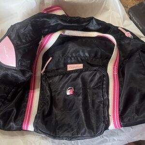 Black and Pink Duffel Bag Nice Condition